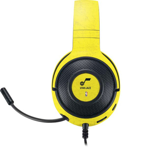 NBA Utah Jazz Yellow Texture Razer Kraken X Skin